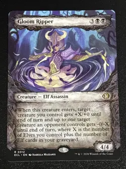 MTG Lorwyn Eclipsed Gloom Ripper Showcase 0312 NM Rare - Image 1