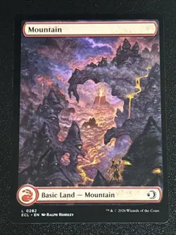 MTG Lorwyn Eclipsed Mountain Full Art 0282 NM - Image 1