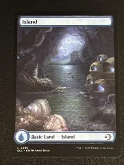 MTG Lorwyn Eclipsed Island Full Art 0280 NM - Image 1