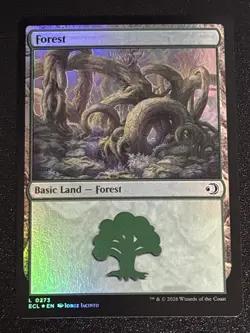 MTG Lorwyn Eclipsed Forest Foil 0273 NM - Image 1