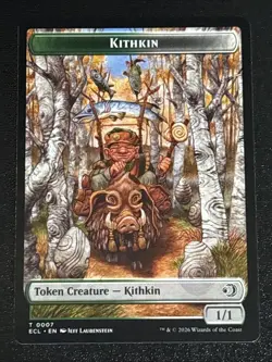 MTG Lorwyn Eclipsed Kithkin/Treasure Double-Sided Token 0007/0010 NM - Image 1