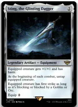 Sting, the Glinting Dagger 250 Universes Beyond: The Lord of the Rings MTG NM - Image 1