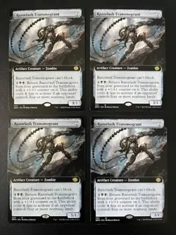 MTG- Razorlash Transmogrant x4 - The Brother's War - Extended Art - Image 1