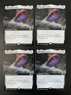 MTG- The Stasis Coffin x4 - The Brother's War - Extended Art - Image 1