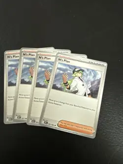 4x N's Plan 083/086 x4 - Black Bolt - Pokemon Playset - Pokemon TCG - English - Image 1