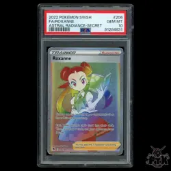 Roxanne #206/189 PSA 10 Astral Radiance Pokemon 2022 - Image 1