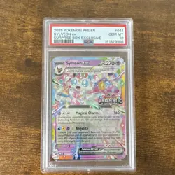 Pokemon Sylveon ex 041/131 Prismatic Evolutions Surprise Box PSA 10 270 HP - Image 1