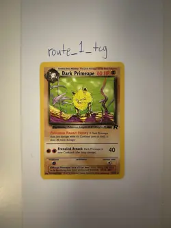 Pokemon TCG Dark Primeape 43/82 Team Rocket Regular Unlimited Uncommon NM - Image 1