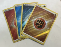 Crown Zenith Pokemon Texture Energy Darkness 158 Water 154 Fire 153 Fighting 157 - Image 1