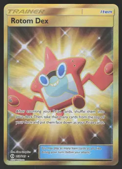 Rotom Dex 159/149 Secret Rare Pokemon TCG SM Base Set NM - Image 1