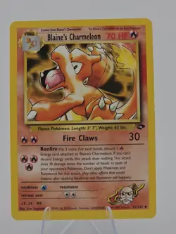 Pokemon Gym Challenge - Blaine's Charmeleon 31/132 - Uncommon - LP - Image 1