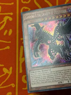 YUGIOH GANDORA-X THE DRAGON OF DEMOLITION SECRET RARE 1ST EDITION EXC MVP1-ENS49 - Image 3