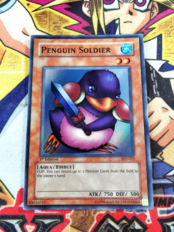 Penguin Soldier sdj-022 1st Edition (VLP/LP) Super Rare Yu-Gi-Oh! - Image 1