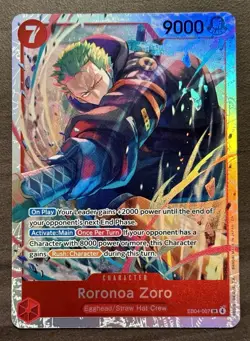 One Piece Roronoa Zoro EB04-007 SR Eng OP15 - Image 1