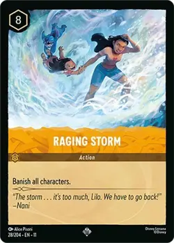 Disney Lorcana Raging Storm #28/204 Winterspell Cold Foil - Image 1