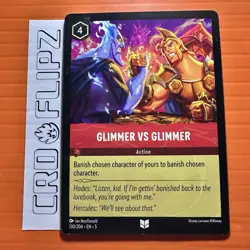 Disney Lorcana TCG - Shimmering Skies: Glimmer Vs Glimmer (130/204) - Near Mint - Image 1