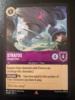 Stratos - Tornado Titan 55/204 Rare Into The Inklands Disney Lorcana TCG - Image 1