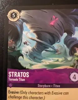 Stratos - Tornado Titan 55/204 Rare Into The Inklands Disney Lorcana TCG - Image 2