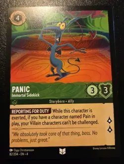 Panic - Immortal Sidekick 82/204 Uncommon Ursula's Return Disney Lorcana TCG - Image 1
