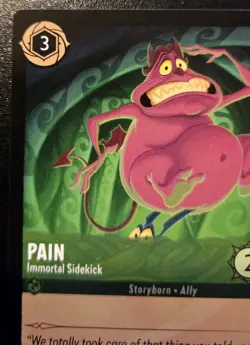 Pain - Immortal Sidekick 81/204 Uncommon Ursula's Return Disney Lorcana TCG - Image 2