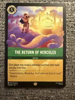 Disney Lorcana THE RETURN OF HERCULES Legendary 118/204 Archazia’s Island - Image 1