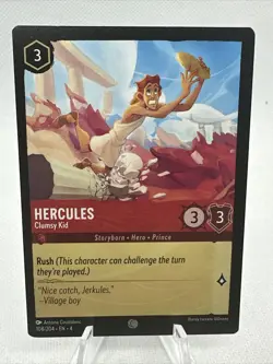Hercules Clumsy Kid 108/204 Disney Lorcana Ursula’s Return - Image 1
