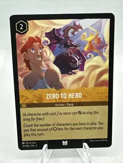 Disney Lorcana: Rise of the Floodborn Zero To Hero # 32/204 Uncommon NON-FOIL - Image 1