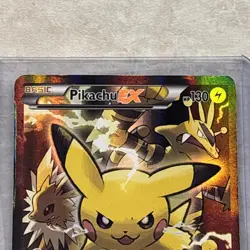 Pokemon Pikachu EX XY124 Black Star Promo 2016 Holo Card TCG-POOR CONDITION - Image 4
