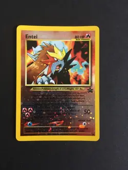 Pokemon Entei - Black Star Promo - #34 - REVERSE HOLO - Excellent - Actual Card - Image 1