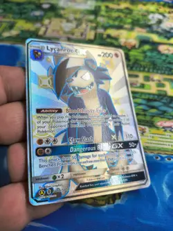 Pokemon TCG Lycanroc GX Full Art Ultra Rare Card SV67/SV94 Holo Nm - Image 2
