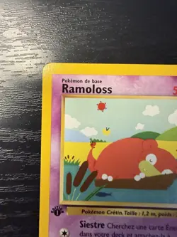 Ramoloss French 67/82 Rocket 1st Edition Vintage Pokemon Card Slowpoke LP - Image 2
