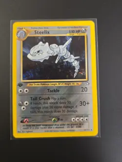 Steelix 15/111 Holo Rare Neo Genesis Pokemon Card 1st Edition - Image 1