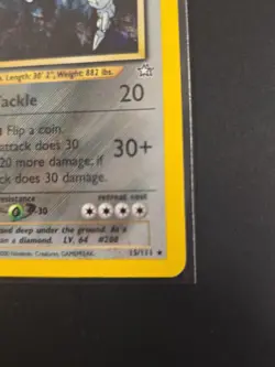 Steelix 15/111 Holo Rare Neo Genesis Pokemon Card 1st Edition - Image 4