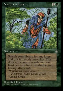 MTG Ice Age #143 Nature's Lore - Lightly played - Image 1