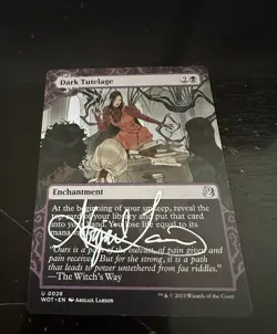 Dark Tutelage WOT Enchanting Tales MTG Signed Artist Proof - Image 1
