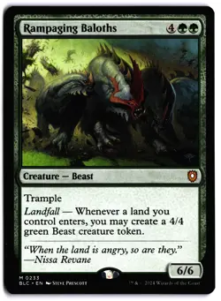 Rampaging Baloths NM BLC Commander: Bloomburrow MTG - Image 1