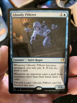 Ghostly Pilferer - Commander: Innistrad: Crimson Vow #105 Rare - Near Mint - MtG - Image 1