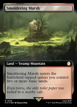 [1x] Smoldering Marsh - Surge Foil - Extended Art Near Mint, English Universes B - Image 1