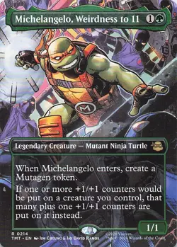 Michelangelo, Weirdness to 11 (Borderless) Teenage Mutant Ninja Turtles Foil - Image 1