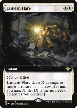 Lantern Flare (351) Extended Art Innistrad: Crimson Vow VOW MTG Magic - Image 1