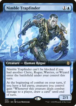 Nimble Trapfinder (332) Extended Art Zendikar Rising ZNR MTG Magic - Image 1