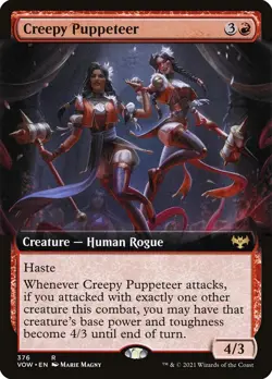 Creepy Puppeteer (376) Extended Art Innistrad: Crimson Vow VOW MTG Magic - Image 1