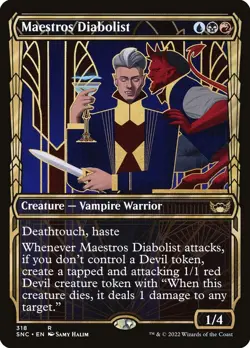 Maestros Diabolist (318) Showcase Streets of New Capenna SNC MTG Magic - Image 1