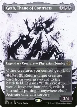 Geth, Thane of Contracts (306) Borderless Phyrexia: All Will Be One ONE MTG - Image 1