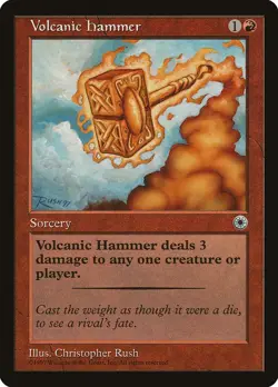 Volcanic Hammer (154) Portal POR MTG Magic - Image 1