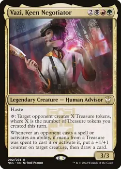 Vazi, Keen Negotiator (092) New Capenna Commander NCC MTG Magic - Image 1