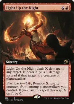 Light Up the Night (356) Extended Art Innistrad: Midnight Hunt MID MTG Magic - Image 1