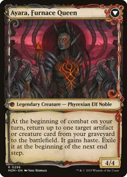 Ayara, Widow of the Realm // Ayara, Furnace Queen Showcase MOM MTG - Image 2