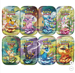 Pokemon Prismatic Evolutions 8 Mini-Tins with Promo Cards Costco 2-Pack IN HAND! - Image 3