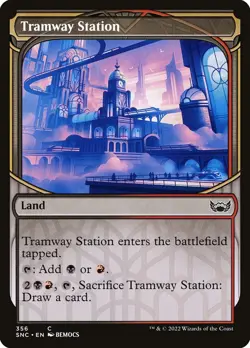 Tramway Station Foil (356) Showcase Streets of New Capenna SNC MTG Magic - Image 1